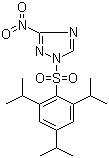 structure of CAS# 73118-37-3, 3-Nitro-1-[[2,4,6-tris(isopropyl)phenyl]sulfonyl]-1H-1,2,4-triazole;TPSNT