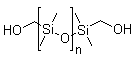 羟甲基封端的聚二甲基硅氧烷分子结构 (CAS 73138-87-1)