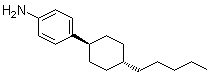 反式-4-(4-戊基环己基)苯胺分子结构 (CAS 73163-44-7)