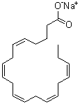 (全顺式)-5,8,11,14,17-二十碳五烯酸钠盐分子结构 (CAS 73167-03-0)