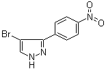 4-溴-3-(4-硝基苯基)吡唑分子结构 (CAS 73227-97-1)