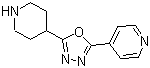 4-[5-(4-哌啶基)-1,3,4-恶二唑-2-基]吡啶分子结构 (CAS 732978-38-0)