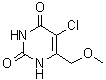 5-Chloro-6-(methoxymethyl)-2,4(1H,3H)-pyrimidinedione molecular structure (CAS 733037-98-4)