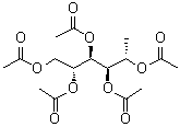 1-脱氧-D-山梨糖醇五乙酸酯分子结构 (CAS 7333-29-1)