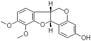 3-羟基-9,10-二甲氧基紫檀烷分子结构 (CAS 73340-41-7)