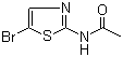 2-乙酰氨基-5-溴-1,3-噻唑分子结构 (CAS 7336-54-1)