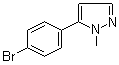 5-(4-溴苯基)-1-甲基吡唑分子结构 (CAS 73387-52-7)