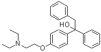 alpha-[4-[2-(二乙基氨基)乙氧基]苯基]-alpha-苯基苯乙醇分子结构 (CAS 73404-00-9)