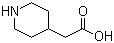 哌啶-4-乙酸分子结构 (CAS 73415-84-6)
