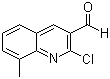 2-氯-8-甲基喹啉-3-甲醛分子结构 (CAS 73568-26-0)