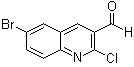 6-溴-2-氯喹啉-3-甲醛分子结构 (CAS 73568-35-1)