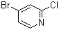 2-氯-4-溴吡啶分子结构 (CAS 73583-37-6)
