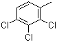 2,3,4-三氯甲苯分子结构 (CAS 7359-72-0)
