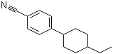 4-(4-乙基环己基)苯腈分子结构 (CAS 73592-81-1)