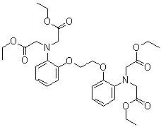 N,N'-[1,2-亚乙基双(氧基-2,1-亚苯基)]双[N-(2-乙氧基-2-氧代乙基)甘氨酸二乙酯分子结构 (CAS 73630-07-6)