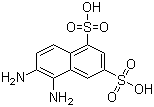 5,6-二氨基萘-1,3-二磺酸分子结构 (CAS 73692-57-6)