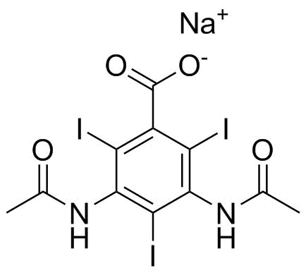 Diatrizoate sodium  molecular structure (CAS 737-31-5)