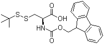N-Fmoc-S-tert-butylthiol-L-cysteine molecular structure (CAS 73724-43-3)