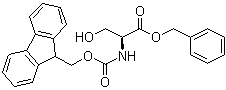 N-[芴甲氧羰基]-L-丝氨酸苄酯分子结构 (CAS 73724-46-6)