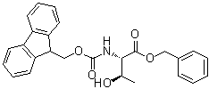 N-[芴甲氧羰基]-L-苏氨酸苄酯分子结构 (CAS 73724-48-8)