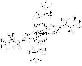 四(全氟丁酸)二铑分子结构 (CAS 73755-28-9)