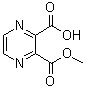 2,3-吡嗪二甲酸单甲酯分子结构 (CAS 73763-86-7)