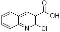 2-氯-3-喹啉羧酸分子结构 (CAS 73776-25-7)