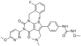 Relugolix molecular structure (CAS 737789-87-6)