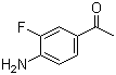 4'-氨基-3'-氟苯乙酮分子结构 (CAS 73792-22-0)