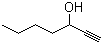 1-庚炔-3-醇分子结构 (CAS 7383-19-9)