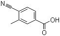 4-氰基-3-甲基苯甲酸分子结构 (CAS 73831-13-7)