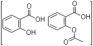 2-(乙酰氧基)苯甲酸和 2-羟基苯甲酸的聚合物分子结构 (CAS 73836-71-2)