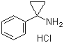1-苯基环丙胺盐酸盐分子结构 (CAS 73930-39-9)