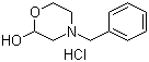 4-苯基甲基-2-吗啉醇盐酸盐分子结构 (CAS 73933-20-7)