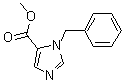 1-苄基-1H-咪唑-5-羧酸甲酯分子结构 (CAS 73941-33-0)
