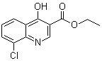 结构式 CAS# 73987-37-8, 8-氯-4-羟基喹啉-3-甲酸乙酯