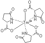 5-氧代-L-脯氨酸铥络合物分子结构 (CAS 74060-51-8)
