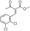 2,3-二氯亚苄基乙酰乙酸甲酯分子结构 (CAS 74073-22-6)