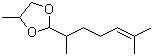 甜瓜醛丙二醇缩醛分子结构 (CAS 74094-63-6)