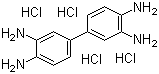 3,3'-二氨基联苯胺四盐酸盐分子结构 (CAS 7411-49-6)