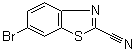 结构式 CAS# 741253-03-2, 6-溴-2-苯并噻唑甲腈