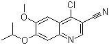 4-氯-7-异丙氧基-6-甲氧基喹啉-3-甲腈分子结构 (CAS 741276-43-7)