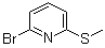 2-溴-6-(甲硫基)吡啶分子结构 (CAS 74134-42-2)