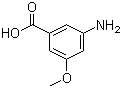 结构式 CAS# 74165-74-5, 3-氨基-5-甲氧基苯甲酸