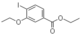 3-乙氧基-4-碘苯甲酸乙酯分子结构 (CAS 741699-04-7)