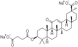 甘珀酸钠分子结构 (CAS 7421-40-1)