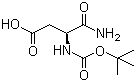 N-叔丁氧基羰基异天冬氨酰胺分子结构 (CAS 74244-17-0)