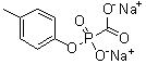 羟基(4-甲基苯氧基)膦羧酸氧化物二钠盐分子结构 (CAS 74270-24-9)