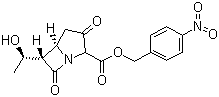 4-硝基苄基-(5R,6S)-6-[1R]-1-羟基乙基]-3,7-二酮-1-氮杂双环[3.2.0]庚烷-2-羧酸酯分子结构 (CAS 74288-40-7)