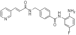 西达本胺分子结构 (CAS 743420-02-2)